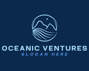 Star Mountain Ocean logo design