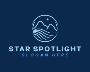 Star Mountain Ocean logo design