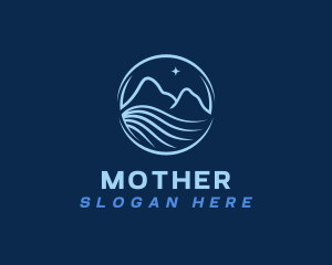 Adventure - Star Mountain Ocean logo design