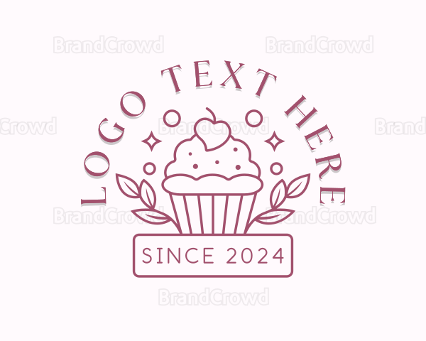 Cupcake Pastry Baker Logo