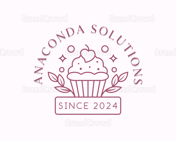 Cupcake Pastry Baker Logo