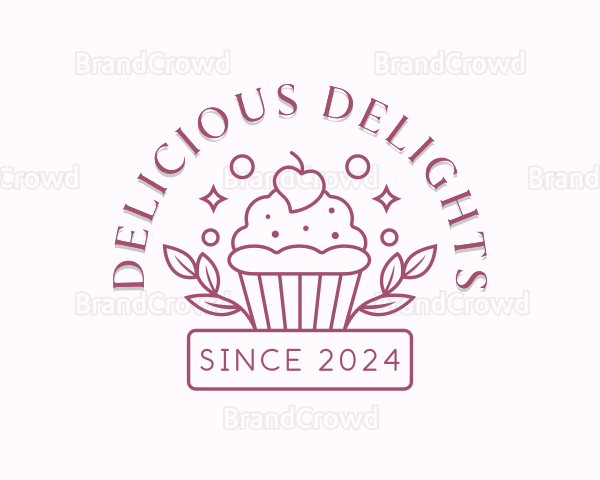 Cupcake Pastry Baker Logo