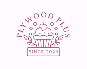 Cupcake Pastry Baker Logo