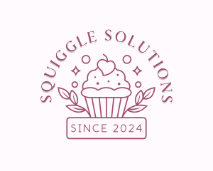 Cupcake Pastry Baker Logo