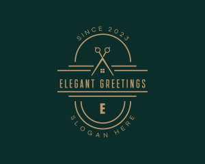 High End Tailor Scissors logo design