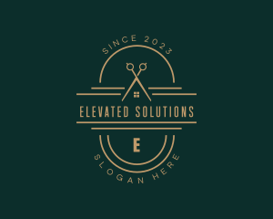 High End Tailor Scissors logo design