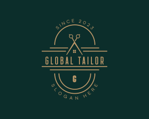 High End Tailor Scissors logo design