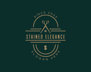 High End Tailor Scissors logo design