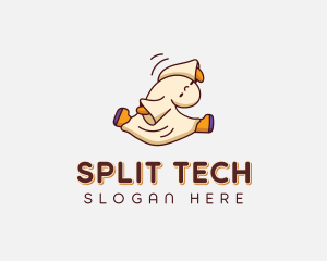 Split - Breakdance Ghost Spirit logo design