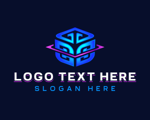 Computer - Application Digital Cube logo design