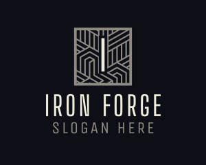 Wrought Iron Industrial Metalworks logo design