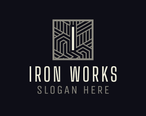 Wrought Iron Industrial Metalworks logo design