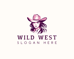 Rodeo Cowgirl Hat logo design