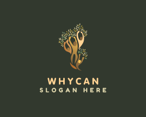 Vegan - Family Nature Tree logo design