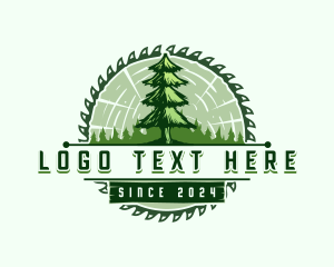 Crafting - Pine Timber Saw logo design