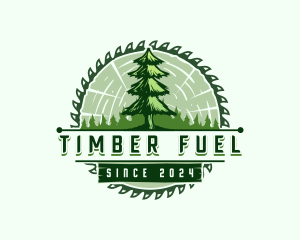 Pine Timber Saw logo design