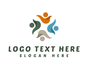 Human Resources - People Community Charity logo design