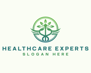 Medical Healthcare Caduceus logo design