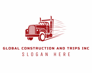 Trailer - Fast Automotive Truck logo design