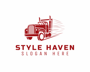 Shipping - Fast Automotive Truck logo design
