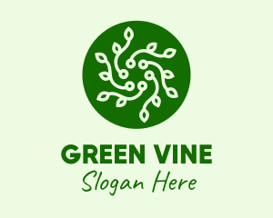 Circle Vines Pattern logo design