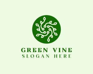 Wreath Vines Pattern logo design