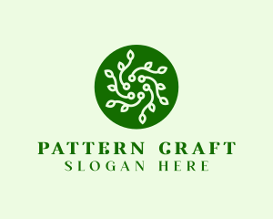 Wreath Vines Pattern logo design