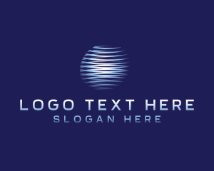 Application - Digital Technology Sphere logo design