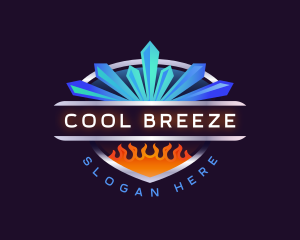 Refrigeration - Cold Heat Ventilation logo design