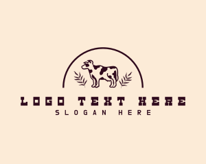 Livestock - Cow Dairy Livestock logo design
