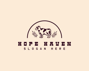 Husbandry - Cow Dairy Livestock logo design