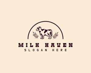 Dairy - Cow Dairy Livestock logo design