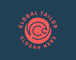 Global Wave Sphere  logo design