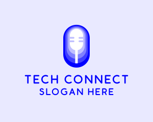 Microphone Gradient Podcast Logo