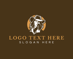Western - Fashion Cowgirl Western logo design