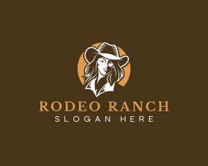 Fashion Cowgirl Western logo design