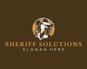 Fashion Cowgirl Western logo design