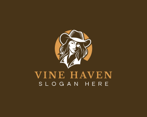 Fashion Cowgirl Western logo design