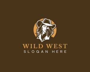 Fashion Cowgirl Western logo design