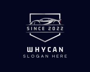 Metallic - Luxury Supercar Badge logo design