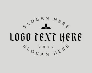 Text - Gothic Font Text logo design