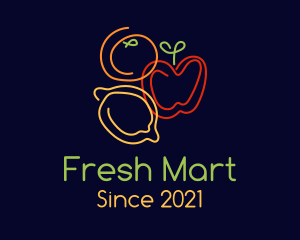 Grocery - Organic Fruit Grocery logo design