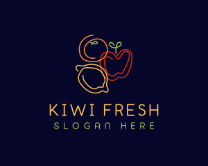 Fresh Fruit Grocery logo design