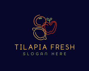 Fresh Fruit Grocery logo design