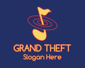 Musical Note Orbit Logo