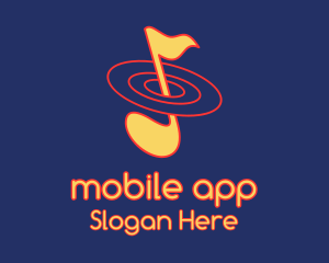 Musical Note Orbit Logo