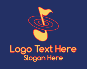 Musical Note Orbit Logo