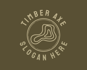 Lumber Log Woodworking logo design