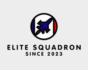 Squadron - France Jet Flight logo design