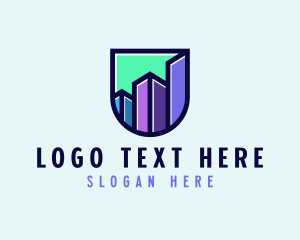 Insurance - Modern Digital Buildings logo design